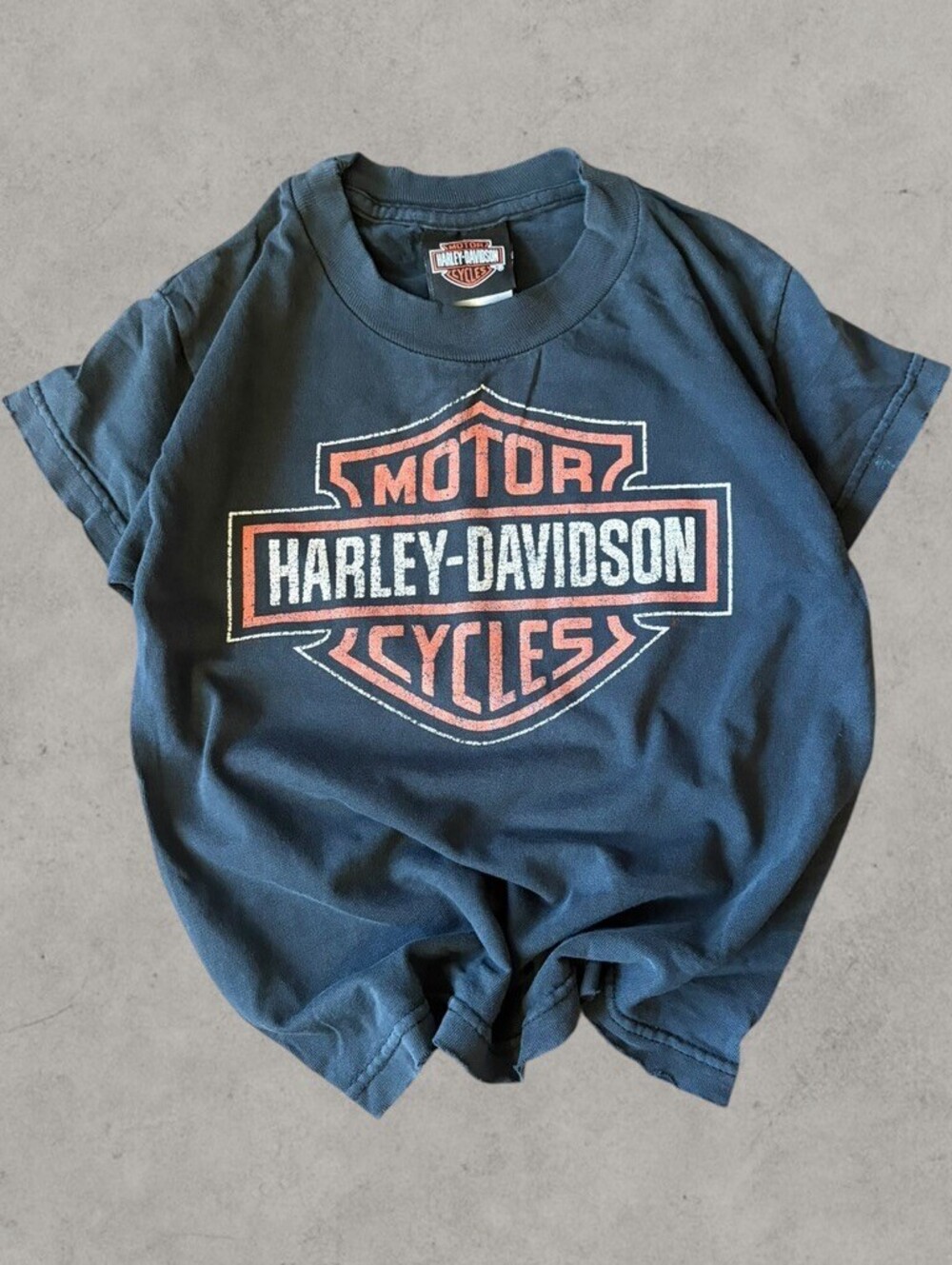 Vintage Harley-Davidson Motorcycles Chicago Shirt Size XS(2-4) Black Faded